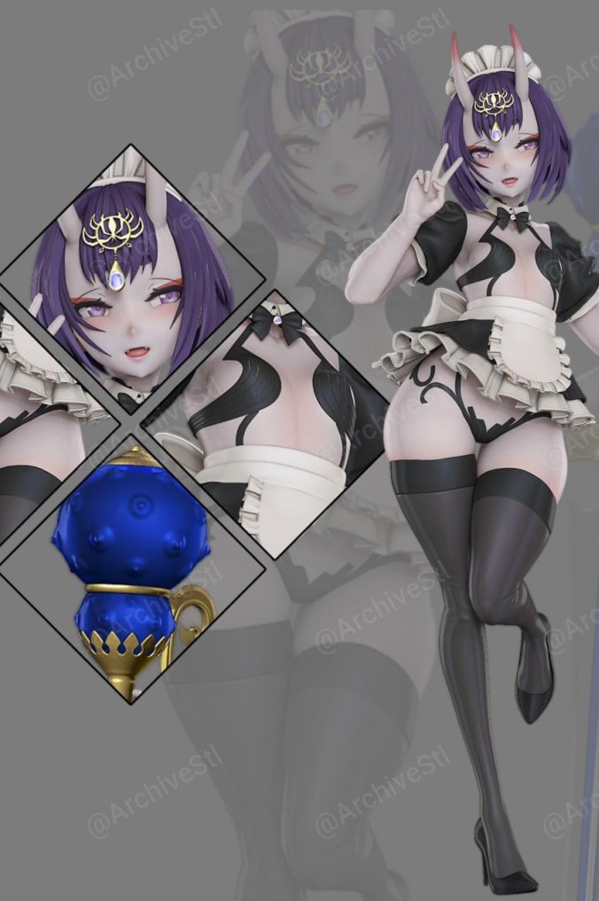 酒吞童子女仆(Shuten Douji Maid) 3D打印图纸